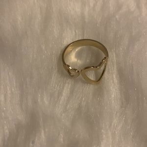 🌼Handmade Heart Imprinted Gold Ring